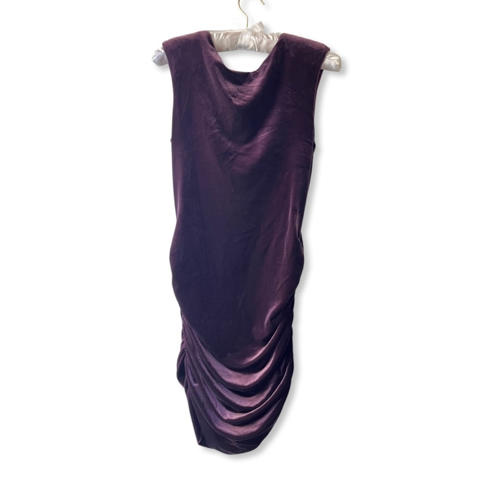Drew Velour Ruched Dress - Picture 2 of 12